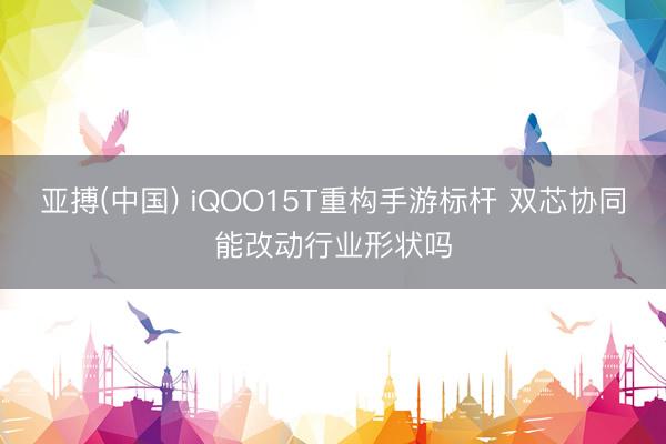 亚搏(中国) iQOO15T重构手游标杆 双芯协同能改动行业形状吗
