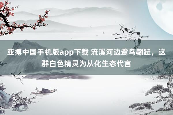 亚搏中国手机版app下载 流溪河边鹭鸟翩跹,这群白色精灵为从化生态代言